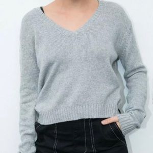brandy melville grey sweater !